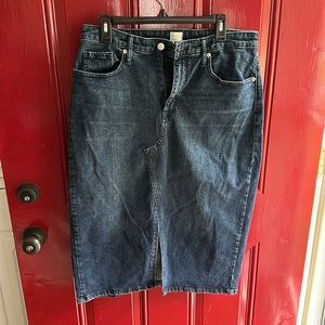 Jean pencil skirt